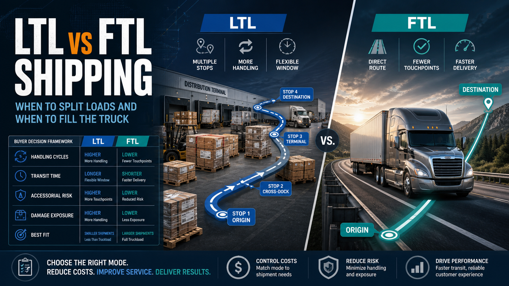 LTL vs FTL Shipping: When to Split Loads and When to Fill the Truck